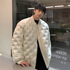 1定制面料宽松保暖棒球领大码M-5XL羽绒服男外套8709P168控229，男装羽绒服，星座226-2