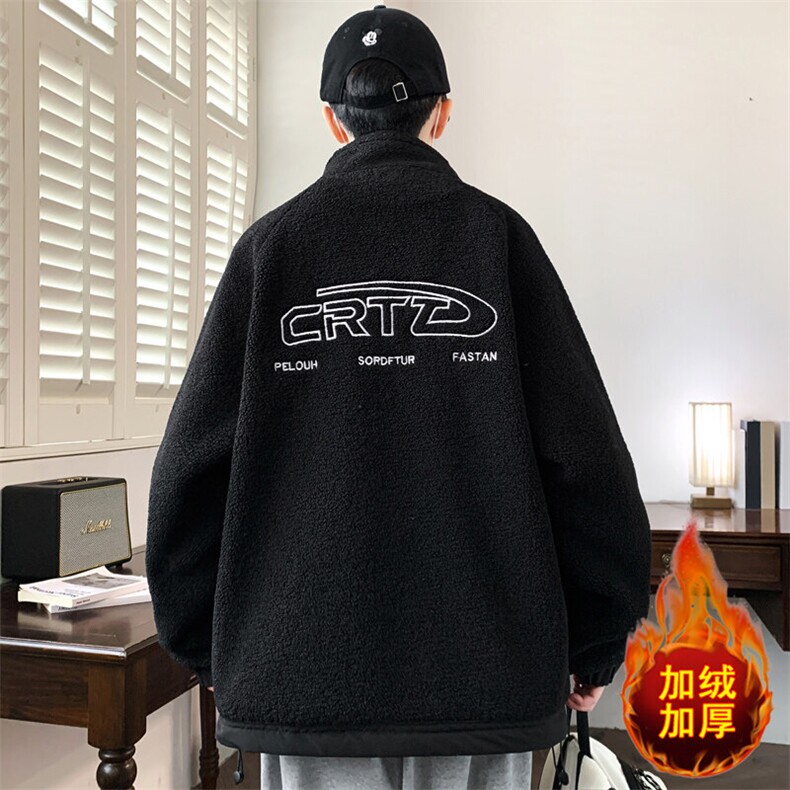 024秋冬新款高品质颗粒绒棉衣男士保暖时尚潮流夹克,男装夹克,星座1206（原A206）