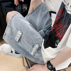 高街牛仔短裤男夏季五分裤N6060P38，男装牛仔裤，星座1116-2