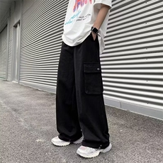美式街头风工装裤男春夏季重工按扣阔腿休闲裤1001-1-K268-P53，男装工装外套，星座1001-1