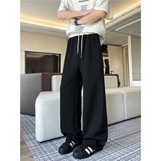 8XL-M秋季撞色运动裤子特大码美式高街直筒卫裤休闲裤KZ1945/P55，男装休闲裤，电商B238