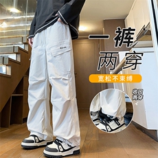 2025港风潮流工装宽松松紧速干伞兵裤男，男装工装外套，星座505-2（原电商A260-1)