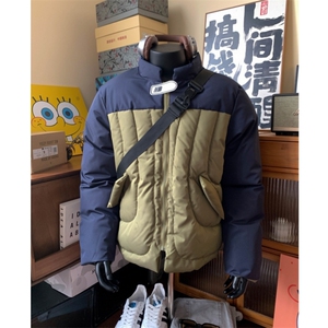 【现货】拼接贴标棉服 自制图片