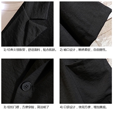A119-P50七分袖西装男大码宽松五分袖小西服砖墙挂拍，男装西服，电商A040A