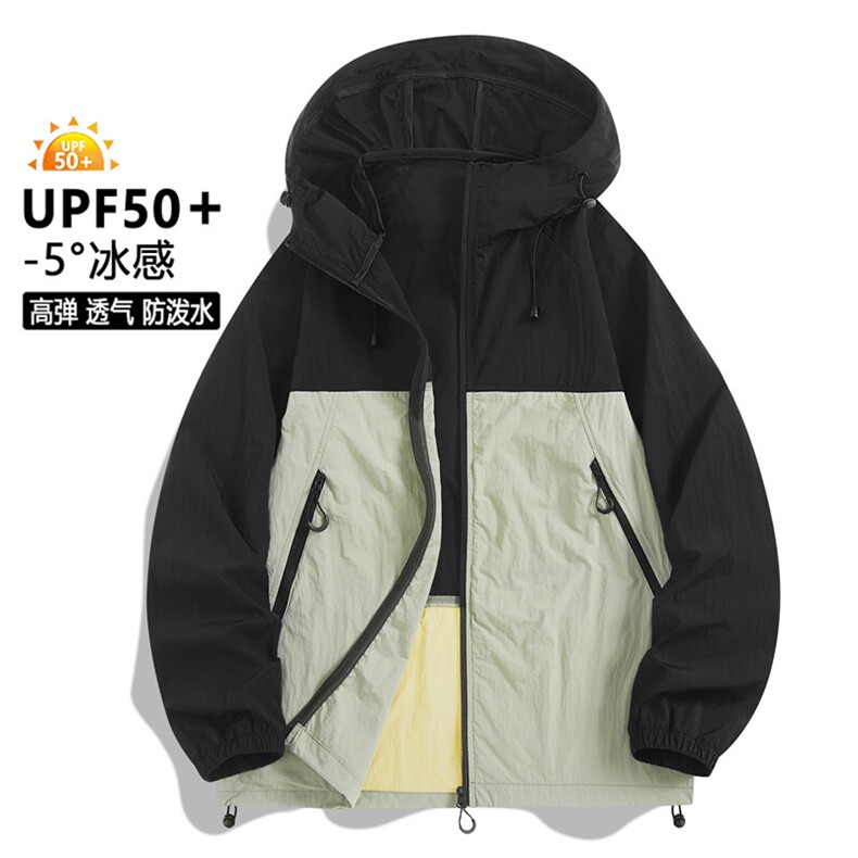 2025夏季新款中性风冰丝时尚凉感轻薄透气防晒服皮肤衣F2377-P30,男装夹克,星座1402-1