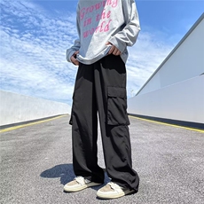 工装休闲裤男韩版潮流大口袋帅高街2025秋冬新款ins长裤K4581-P41，男装工装外套，星座412