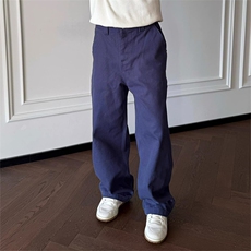 XZ1005-1-TTH0169-P60法工蓝p家倒三角贴皮绣工装裤复古休闲裤，男装皮裤，星座1005-1