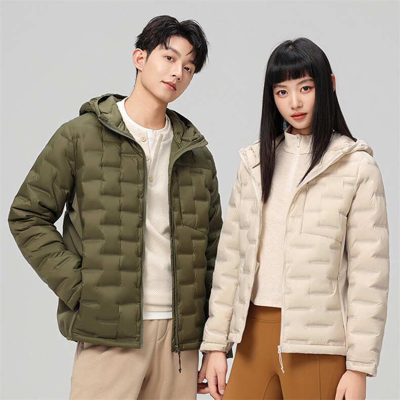 新款90绒子轻薄情侣装羽绒服秋冬男女款连帽轻薄羽绒服外套,男装羽绒服,钱塘723