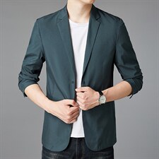 D1922男士2022春季新款长袖西服休闲外套薄款单西修身小西装P135图片