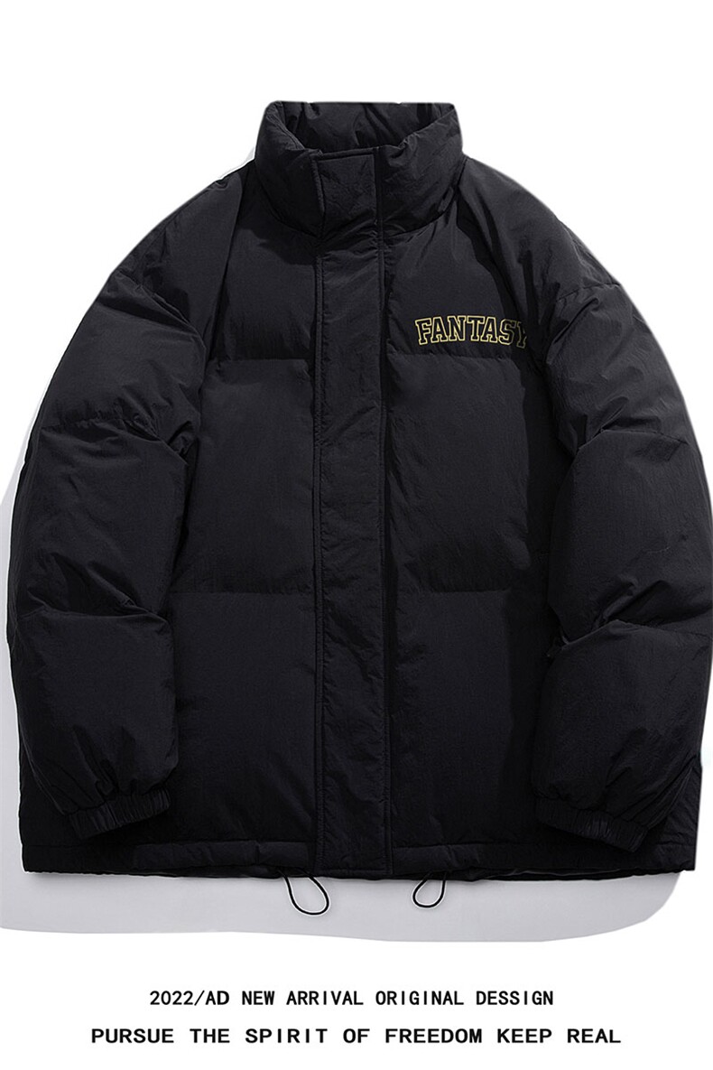 白鸭绒白底冬季新款简约印花百搭立领羽绒服YR184P195K258,男装羽绒服,电商A247-1