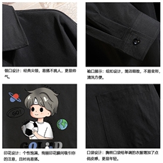 CS15207-P38加绒款-P438长袖衬衫男士大码宽松衬衣男寸衫砖墙，男装衬衫，电商A040A