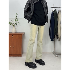 新款美式高街加绒加厚直筒黄泥牛仔裤货号K659P50加绒P65《控78》，男装牛仔裤，电商A063