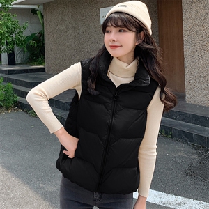 现货，羽绒服女休闲羽绒马夹时尚坎肩立领马甲背心一楼13P90K158图片