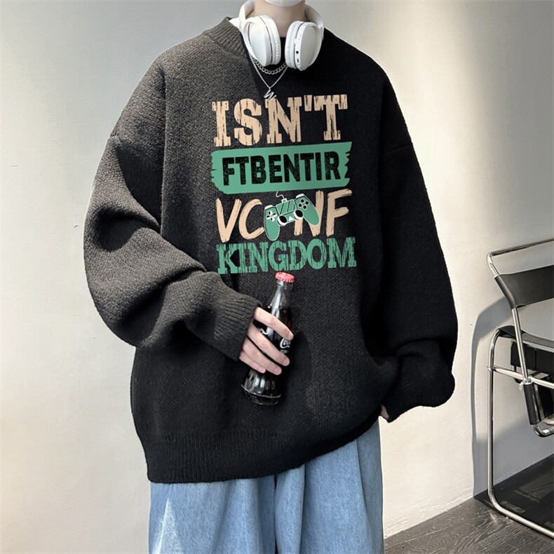 高质量！秋冬季半高领毛衣男士加绒加厚线衣男针织衫男DMY437-P45，男装针织衫/毛衣，电商B371