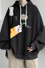 连帽卫衣男大码运动服帽衫外套WY2265-P35加绒款-P40，男装卫衣，电商A040