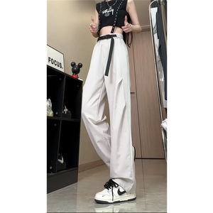 DSA028-PLYDK2510 P28 腰带直筒凉感降落伞兵裤垂感休闲裤情侣图片