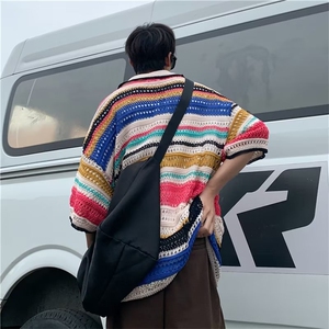 翻领短袖T恤男简约百搭休闲打底五分袖POLO衫K2532P36图片