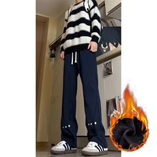秋冬美式高街vibe运动加绒休闲卫裤货号K2485特P4578加绒P60，男装休闲裤，电商A063