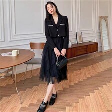 现货两件套连衣裙，女装连衣裙，韩彬铭品