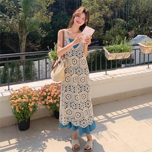2025夏季新款现货主推 度假风镂空罩衫两件套2C087-719-P145-K215图片
