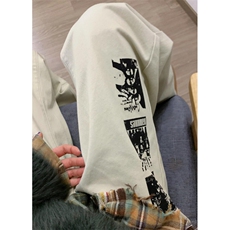 【有货】涂鸦杏色牛仔裤男款修身直筒美式vibe风裤子HT68LL-特P55，男装牛仔裤，星座1007（原301D）