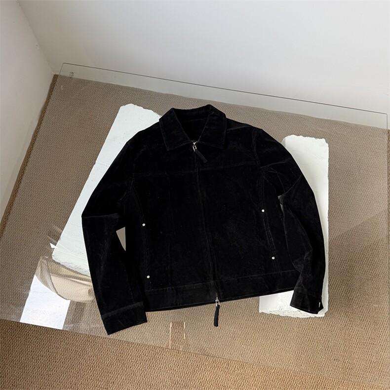 26年春款麂皮夹克荒野夹克原版W2606P125,男装夹克,电商C313