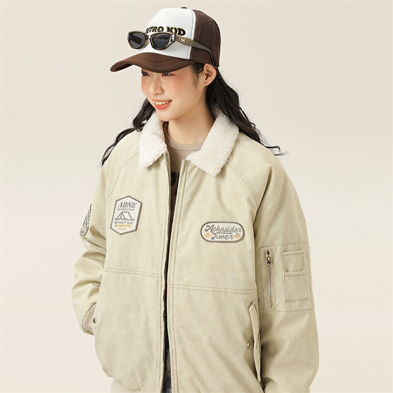2025冬季新款男装日系潮牌纯色宽松休闲棉服加厚外套MY386-F172,男装棉衣,电商A101（原外27）