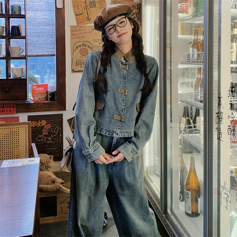 9907牛仔套装两色批170控238现货,女装套装/套裙,浙宝305