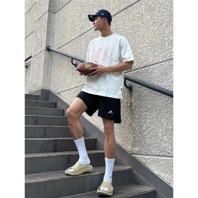 夏季薄款短裤运动新款休闲凉感潮流速干男士宽松外穿运动裤五分裤，男装牛仔裤，星座506A