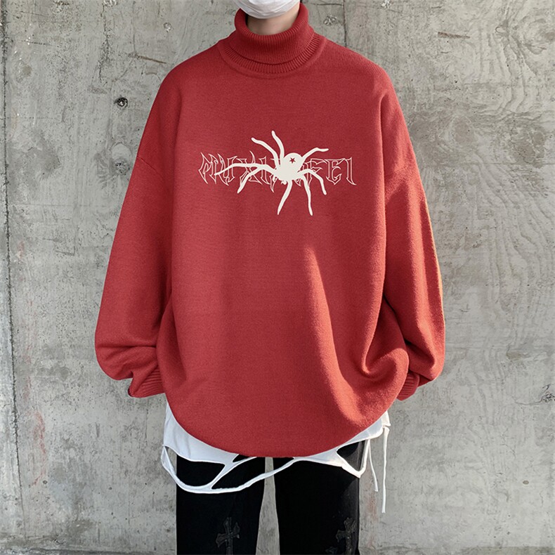抖音供货、现货秋季冬高领毛衣宽松打底衫D223A-MG2302-特P45,男装针织衫/毛衣,电商019-1