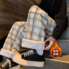 秋冬灯芯绒格子保暖休闲裤A559-1特P45控78有薄款A559P35，男装棉衣，电商A309