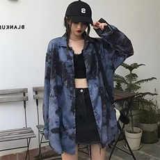 潮流气质新款慵懒原宿文艺时尚流行简约ins日系长袖衬衫百搭，男装Polo衫，星座1210-1