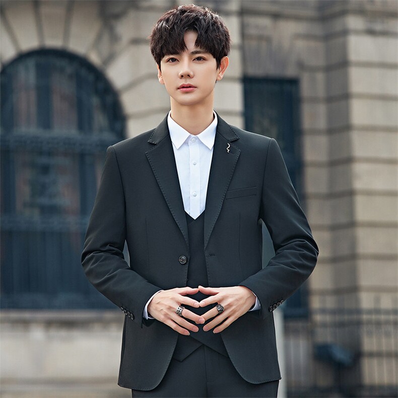 2025春秋男商务正装礼服西服时尚休闲西装外套A355-XF9002-P155,男装西服,电商A355（原A415）