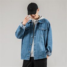男士春秋季日系牛仔基础款夹克外套703-J，男装夹克，星座703