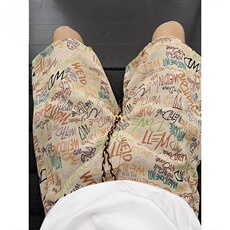 男夏季潮牌五分裤设计感小众休闲裤XD18-P37，男装牛仔裤，星座208-5