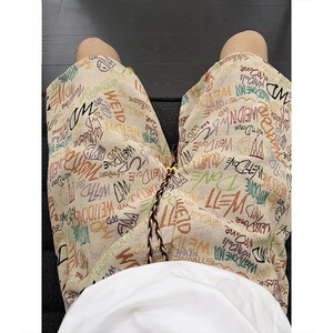 男夏季潮牌五分裤设计感小众休闲裤XD18-P37图片