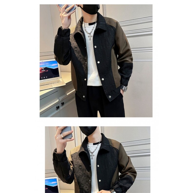 网图现货春秋季短款夹克男潮牌痞帅衣服男装R8052-P70,男装夹克,星座1005-4