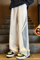 XZ616秋冬重磅加绒加厚破缝撞色拼接休闲长裤TY1150JRP55控78，男装休闲裤，星座512A（原616）