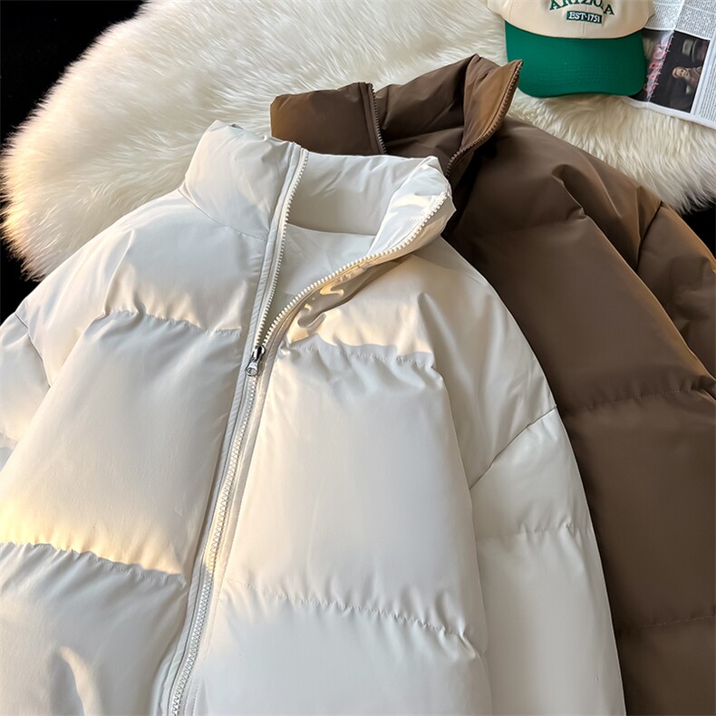 ！2025新款加厚棉服冬季纯色情侣立领棉衣CM88882-P60特,男装棉衣,星座815A