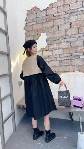 秋装韩版欧式皮马甲两件套，女装马夹，贻思茗