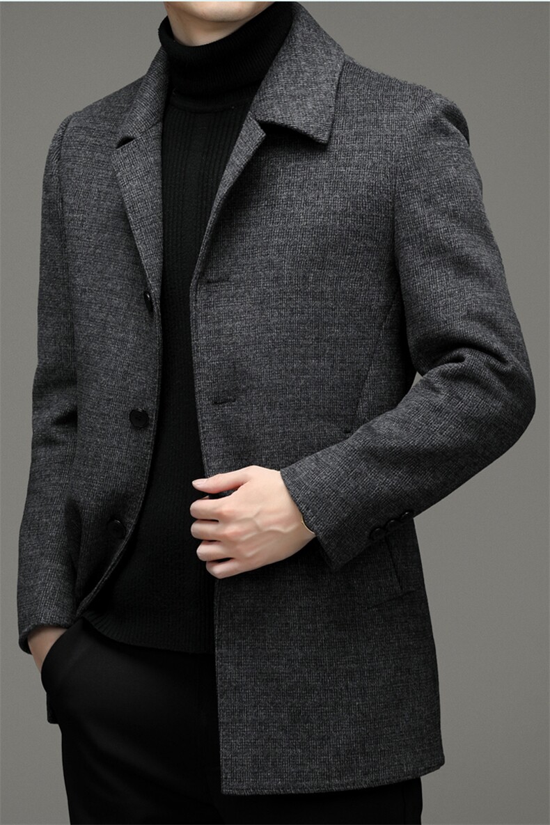 秋冬季羊毛毛呢大衣男休闲可卸羽绒内胆便服中年外套ZL11573-P305,男装毛呢大衣,电商B212（原钱塘6029）