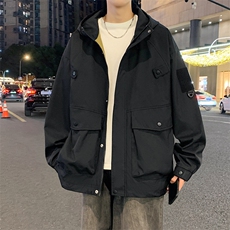 美式潮牌连帽工装夹克男宽松户外新款休闲外套A406JK3527特P80，男装夹克，星座309（原A406）