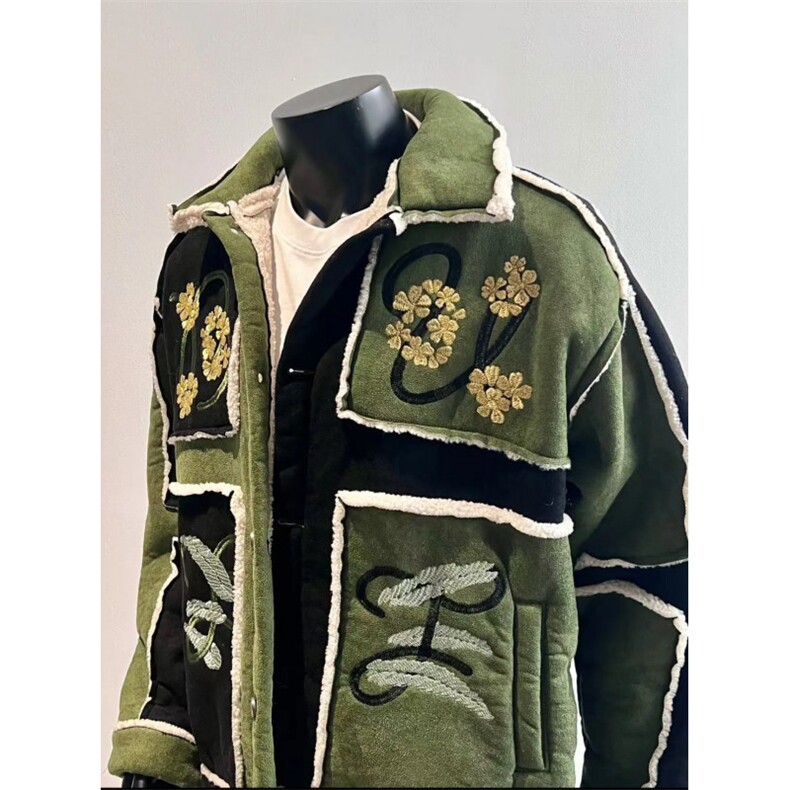 706-1-MY531-P118现货冬季男士撞色翻领棉衣复古保暖棉服外套,男装棉衣,星座706-1