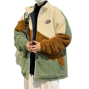 数据新款冬季加绒加厚棉服羊羔绒开衫百搭青少年外套男MY105P95图片