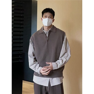 春秋季男毛衣背心宽松针织衫韩版马甲潮YM1830-P42,男装背心/马甲,星座208-5