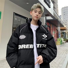 ！2025冬季新款男士字母印花棉衣机车服8822批108，男装棉衣，星座307A
