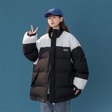 1中性风灯芯绒拼接棉衣女立领棉服女外套女8718P128控168，女装棉衣/棉服，星座226-2