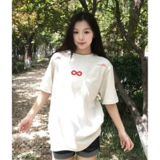 万针全刺绣解构设计260克重磅双纱纯棉高品质美式高街短袖T恤特35，男装T恤，电商A486