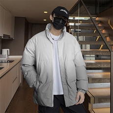 特批P70无差价冬新痞帅渐变色棉服男士时尚防风保暖棉衣外套M2917，男装棉衣，电商A001-1