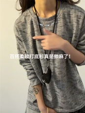 XZ809A/CX601/特P25/控55金属印花长袖圆领T恤卫衣，男装T恤，星座809A(原222-1)